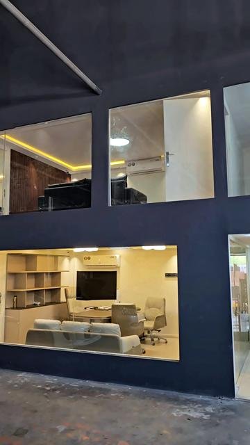 Offices overlooking the workshop